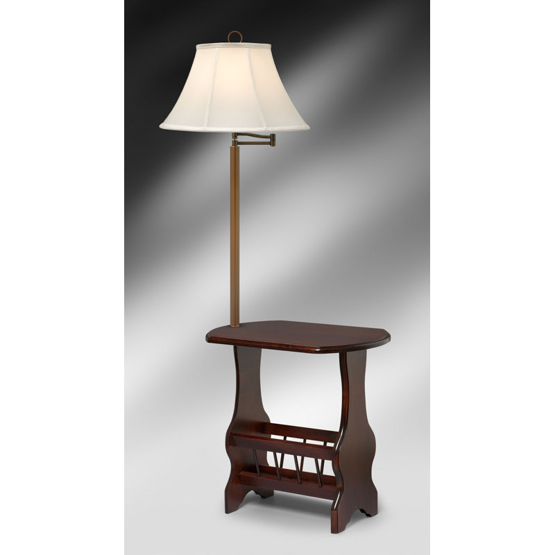 Colebrook 59'' Cherry Task Floor Lamp