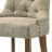 Beige And Salvaged Oak Tufted Back Parson Chairs (Set Of 2)-443570504-443570506