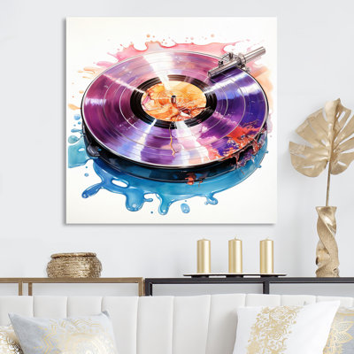 Mauve vinyle reflets - impression sur métal