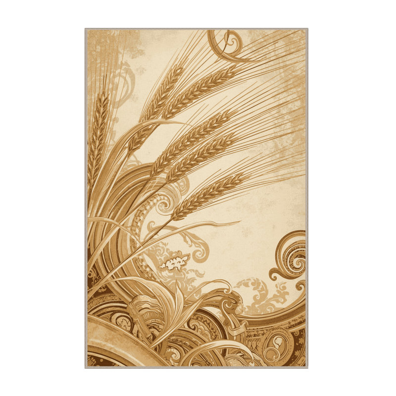 Tapis beige moelleux moelleux de style oriental champêtre français, 7 x 10