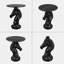 Statue de cheval, table d'appoint, table de bout, salon, noir-1317001739