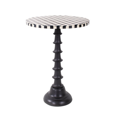 Benjimen 20.5'' Tall Metal Pedestal End Table