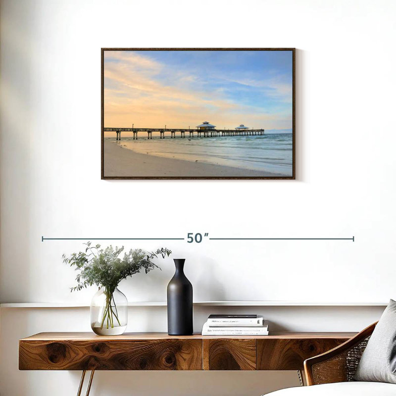 Fort Myers, Floride, Cadre flottant noyer, 31 po x 21 po