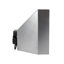 Hotte de cuisine murale à conduit 36 "650 CFM en nickel brossé