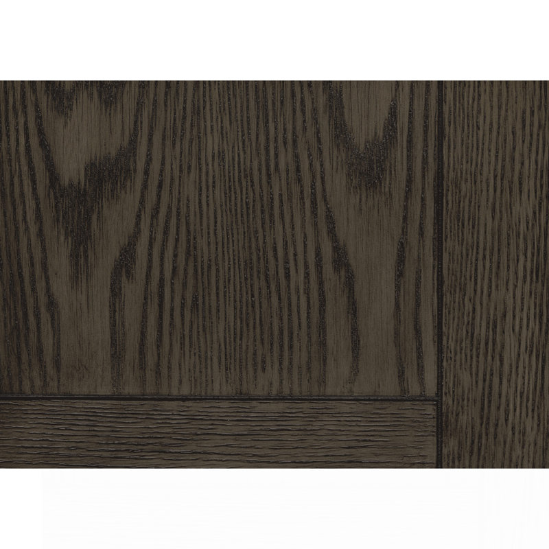 Mobilier de salon en bois avec tablette à 2 tiroirs Rosy, Brun / Blanc