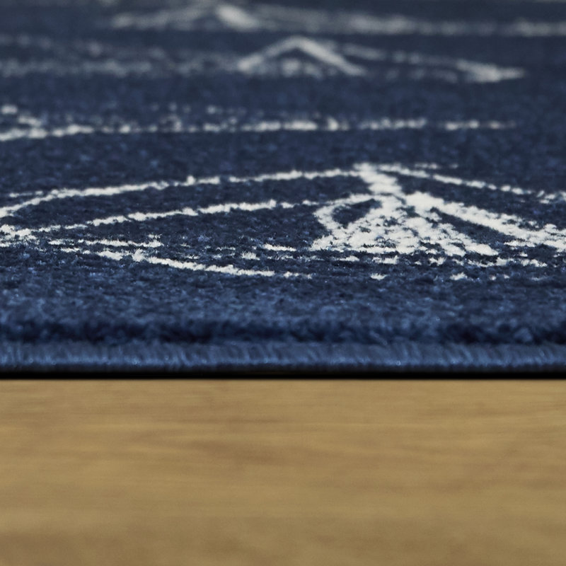 Tapis bleu Chisholm, Rectangle 5 pi 3 po x 7 pi