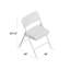 Premium Curved Triple Braced & Double Hinged Fabric Upholstered Metal Folding Chair-1755300525-1755300526