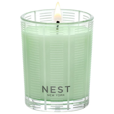 Cucumber & White Sage Fruity and Lavender Votive Candle with Glass Holder