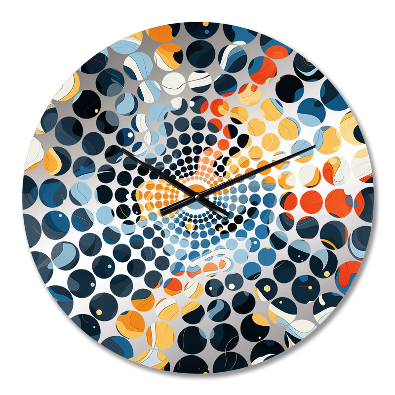 Horloge murale abstraite Celestial Harmony Cosmic Flow, Petit