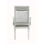 Fauteuil en tissu et finition platine Maverick