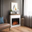 Tereza 29.7'' W Electric Fireplace & Mantel Package with 4600 BTU-1627603635