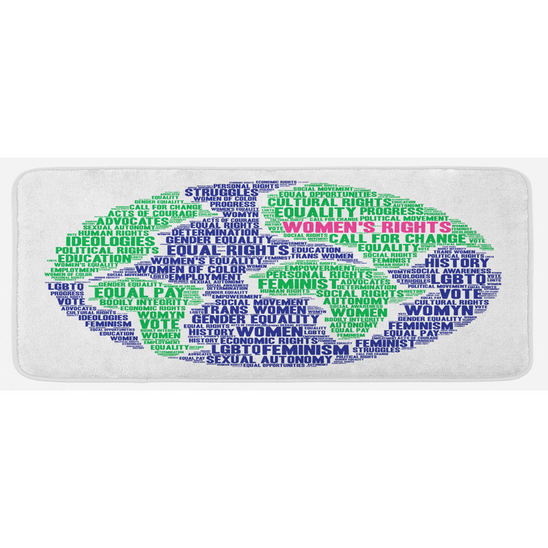 Eclectic Synthetic Kitchen Mat