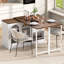 Table de bar moderne, table de bar rotative extensible à 360 ° avec rangement, table de bar réversible avec porte d'armoire en verre, table de bar pour meuble-bar de cuisine-1195041661-1195041663
