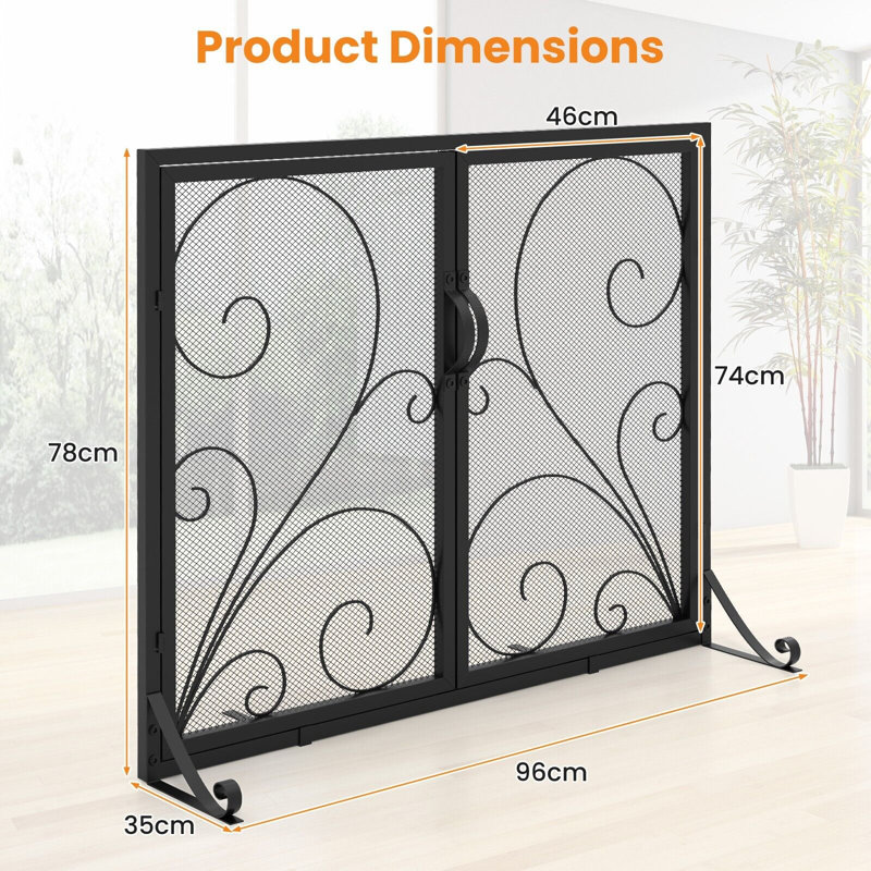 Carlyle Metal Fireplace Screen