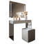 Ensemble coiffeuse avec tabouret et miroir Akasha
