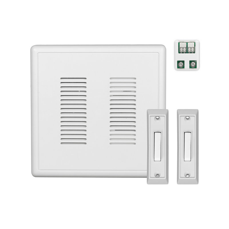 Ensemble de carillon de sonnette compatible vidéo Primechime Plus 2 avec adaptateur Ecobee