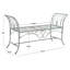 Banc de jardin en métal Geddes-73554448