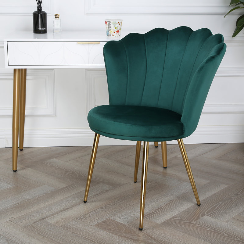 Daisy Velvet Accent Chair, Green