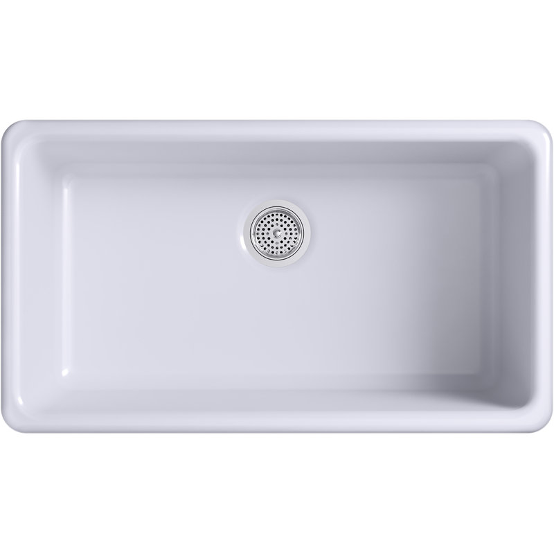 IronTones 33" L x 19" W Dual Mount Kitchen Sink, Lavender Gray