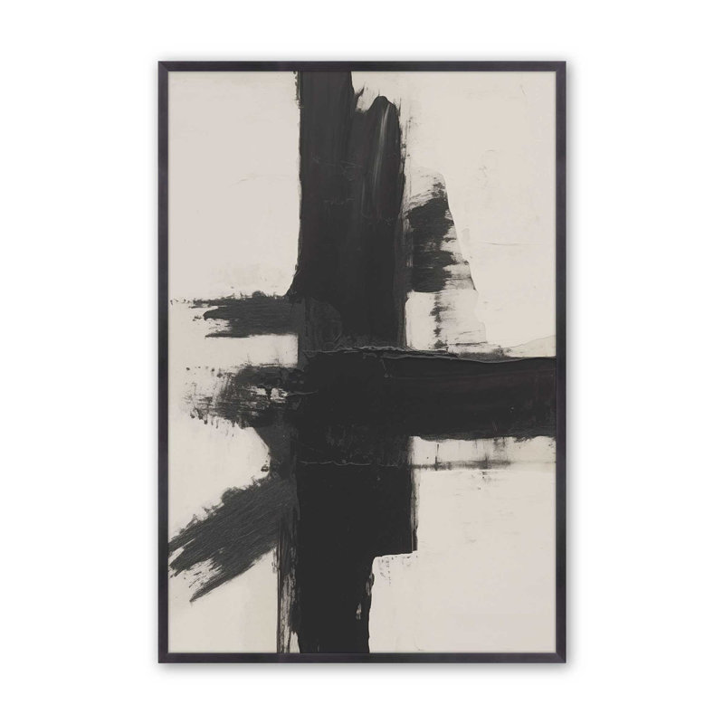 Contrast in Silence I, impression, Cadre en zinc patiné, H 15,25 po x l 12,25 po