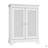 Two Door Rattan Storage Cabinet With Adjustable Partition