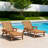 Teak Outdoor HDPE Adjustable Reclining Chaise Lounge Chair With Wheels & Cup Holder (Set of 4)-2008686229-2002182211