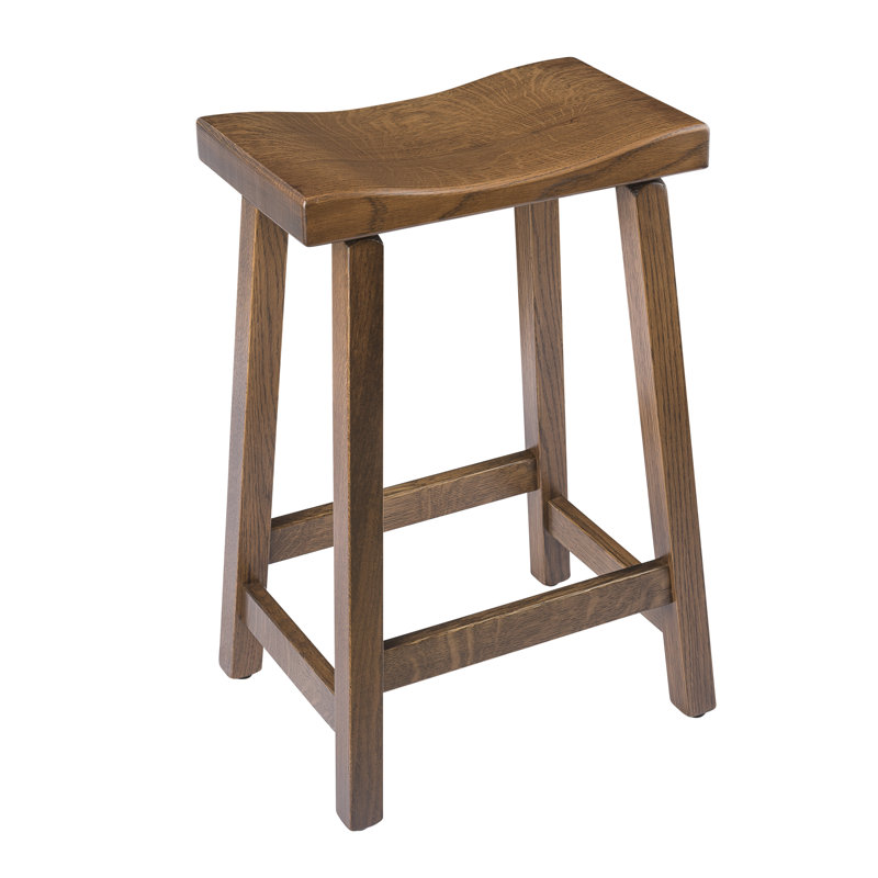 Albers Solid Wood Counter Stool, Cappuccino, Bar Stool (30" Seat Height)