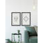 «Triangles and Diamonds Diptych», ensemble de 2 reproductions d'impressions encadrées-32580802