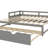 Twin Size Wooden Daybed With Sliding Trundle-1722384481