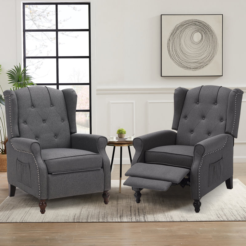 Fauteuil inclinable Selmner, Tissu gris