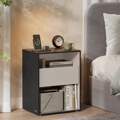 Walery 22.9" H 1-Drawer Nightstand