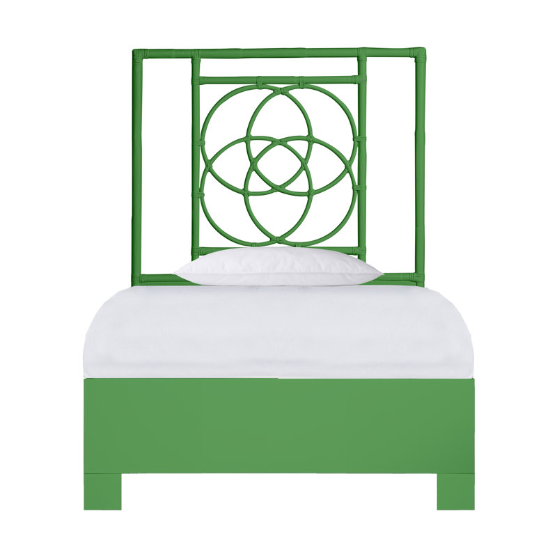 Lit plateforme Emilia, Vert, Simple