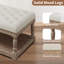 Repose-pieds cocktail capitonné de 48 po de largeur-341367840-341367843