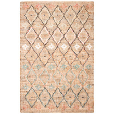 Heyman Hand Loomed Jute, Cotton Geometric Rug