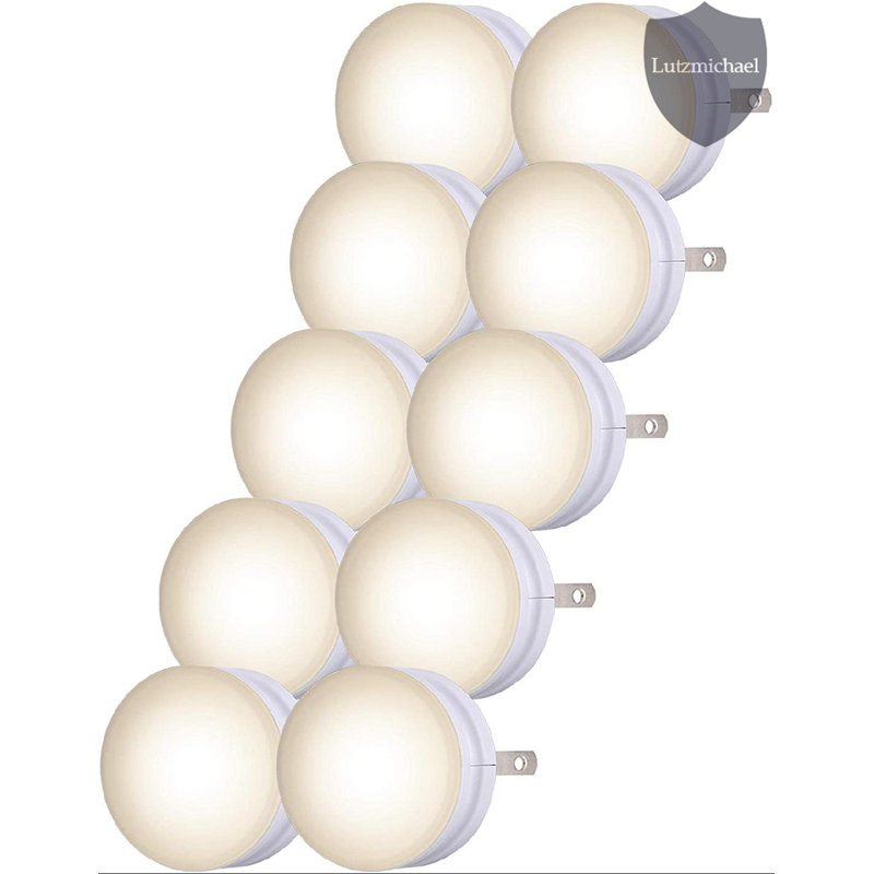 Lights by Night Glo Dot Automatic LED Night Light, War White