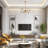 Dilley 6 - Light Dimmable Sputnik Modern Linear Chandelier-1496037446-1585562973