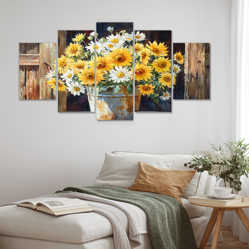 Braham - marguerites, art mural traditionnel