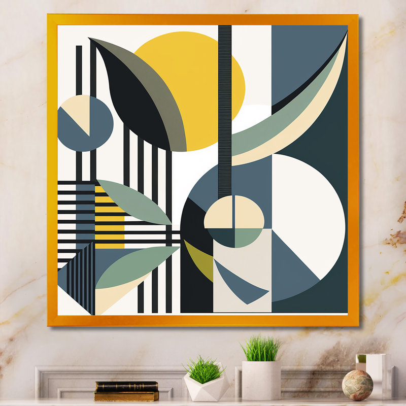 Eloisa - Picture Frame Print on Canvas, Gold, 30" W x 30" H