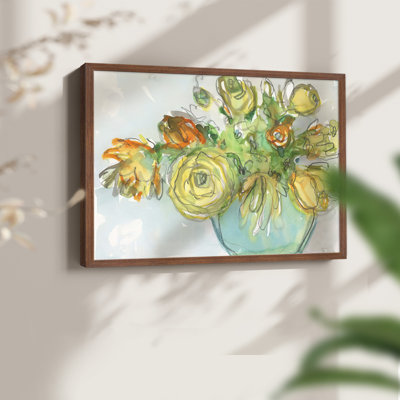 Printemps accent floral I - impression encadrée - réaménageable