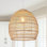 17 inch bamboo cage shape pendant