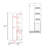 Iris High Two-Door Broom Bathroom And Laundry Storage Cabinet With Hamper, Four Shelves, Hangers, Storage Closet