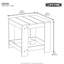 Table d'appoint Adirondack en plastique / résine-36813062