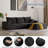 Boneless 113''Free Combination Sectional-No Assembly Required Sofa, 3 Seat Sleeper Sofa Bed Couches-116386846