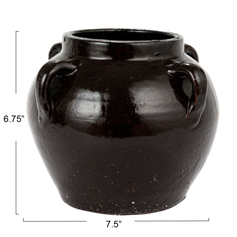 Harleen 6.75'' Handmade Clay Table Vase