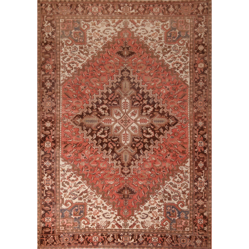 Tapis géométrique rétro 8 x 11