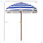 Parasol de plage portatif avec auvent ventilé