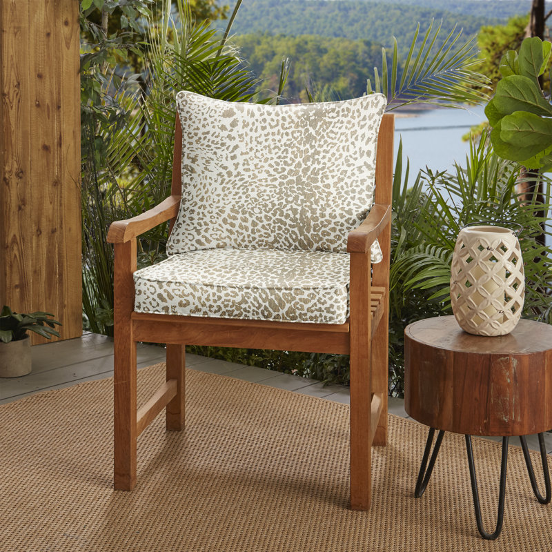 Coussin de siège / dossier Sunbrella, Brun clair