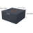 Rocky 43" Outdoor Concrete Fire Table with Built-In Propane Tank Storage 45,000 BTU - Includes Lava Rocks & PVC Cover-110887143