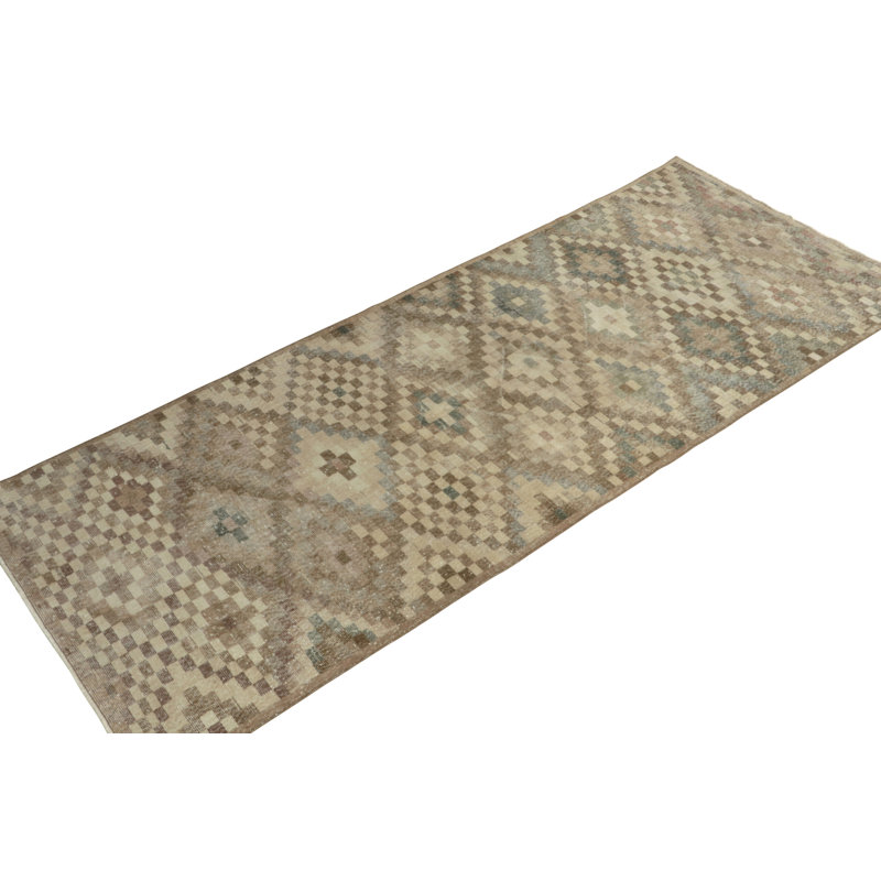 One-of-a-Kind Runner 4' X 10' Hand Knotted Area Rug