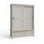 Joulon 2 Door Combination Sliding Wardrobe. Solid Wood. Oak Top. 1 Drawer OR 2 Drawer.-2101342412-2101342414